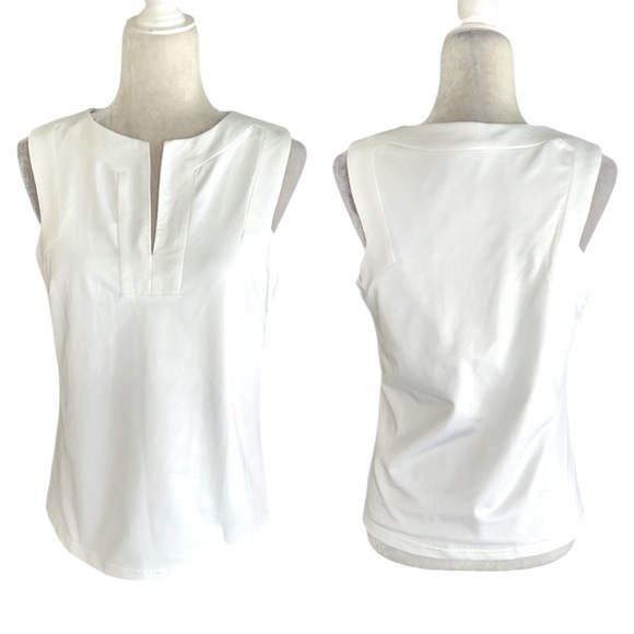 Gretchen Scott White Built-in Bra Tank Top - S - Picture 1 of 12